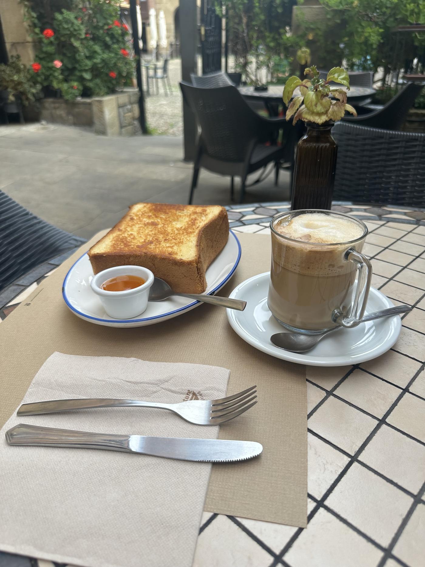 Brioche con mermelada del Hotel Palacete