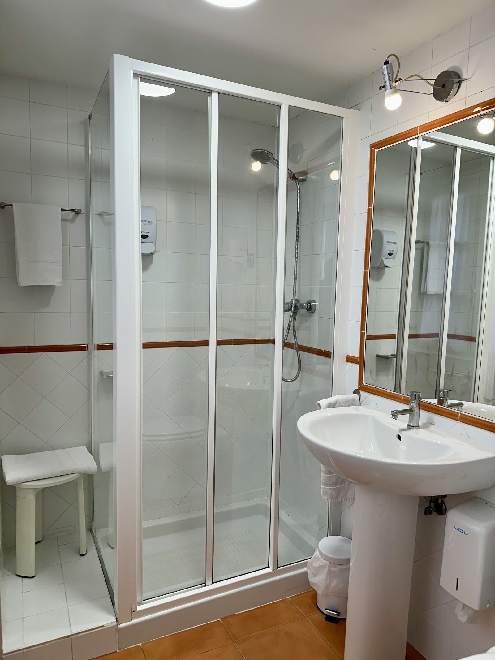 Habitación individual reformada del Hotel Palacete
